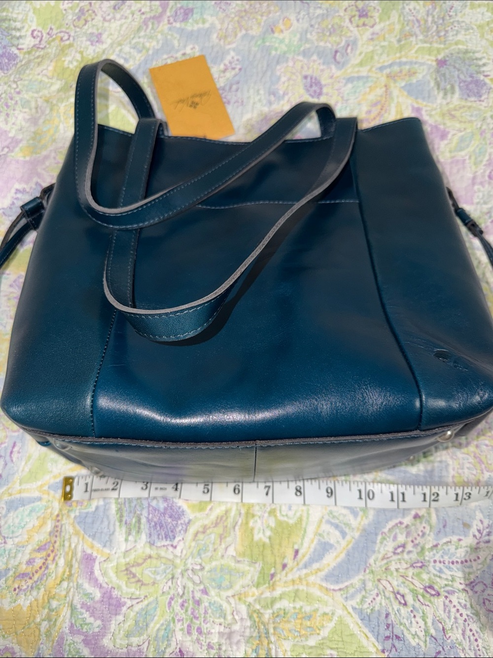 Patricia Nash Vintage Veg tan Everton tote Lapis P970333 NEW with Dust cover - Picture 11 of 16